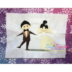 Happy Wedding-1 Embroidery Design Pattern-2
