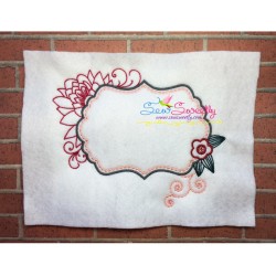 Floral Frame-1 Embroidery Design Pattern-2