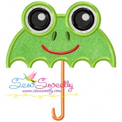 Frog Umbrella Applique Design Pattern-3