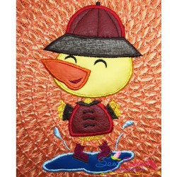 Duck Puddle Applique Design Pattern-2