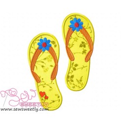 Flip Flop Applique Design Pattern-3