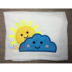 Sun Cloud Applique Design Pattern-2