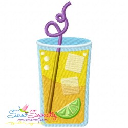 Summer Cocktail-2 Embroidery Design Pattern-1