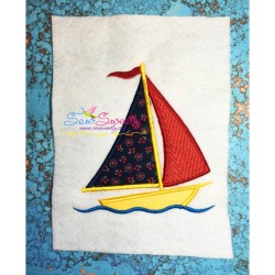Sail Boat-2 Applique Design Pattern-2