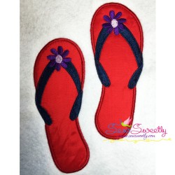 Flip Flop Applique Design Pattern-1