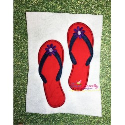 Flip Flop Applique Design Pattern-2