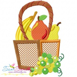 Colorful Fruit Basket-5 Embroidery Design Pattern-2