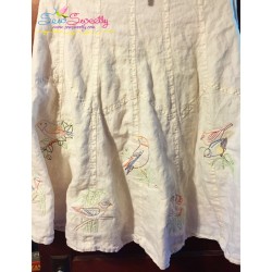 Colorful Vintage Bird-7 Embroidery Design Pattern-3