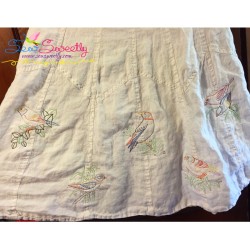Colorful Vintage Bird-7 Embroidery Design Pattern-2