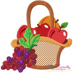 Colorful Fruit Basket-9 Embroidery Design Pattern-2