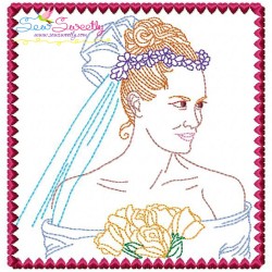 Multi Color Vintage Stitch Brides Embroidery Design Bundle-9