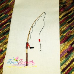 Fishing Rod Embroidery Design Pattern-2