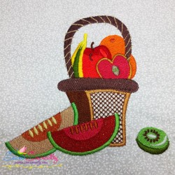 Colorful Fruit Baskets Embroidery Design Bundle-3