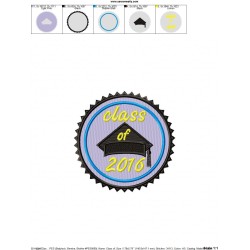 Class of 2016 Machine Embroidery Design Pattern-2