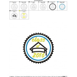 Class of 2016 Machine Applique Design Pattern-2