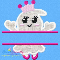 Girl Ghost Split Applique Design Pattern-1
