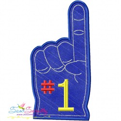 Foam Finger Applique Design Pattern-2