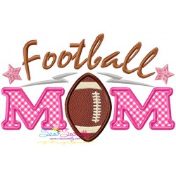 Football Mom Applique Design Pattern-2