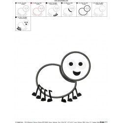 Halloween Spider Applique Design Pattern-2