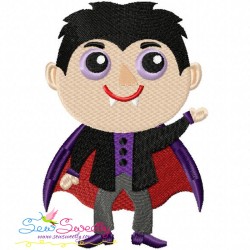 Vampire Embroidery Design Pattern-1