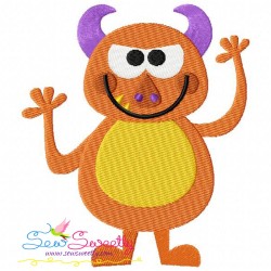 Monster Embroidery Design Pattern-1