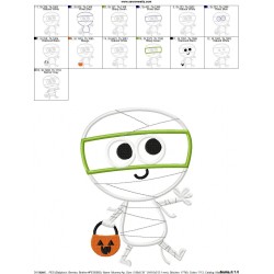 Mummy Applique Design Pattern-2