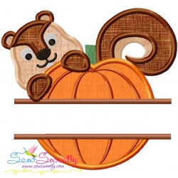 Pumpkin Split Applique Design Pattern-2