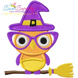 Halloween Owl-2 Applique Design Pattern-1