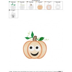 Pumpkin Embroidery Design Pattern-2