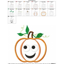 Pumpkin Applique Design Pattern-2
