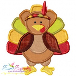Indian Pilgrim Turkey Applique Design Pattern-1