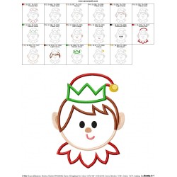 Cute Elf Applique Design Pattern-2