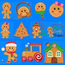 Gingerbread Embroidery Design Bundle-1