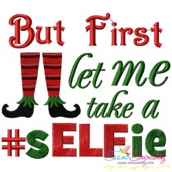 sELFie Embroidery Design Pattern-1