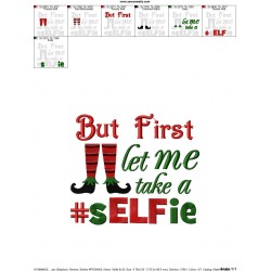 sELFie Embroidery Design Pattern-2