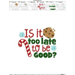 Is It Too Late To Be Good Embroidery Design Pattern-2