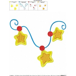 Christmas Stars Ornament Embroidery Design Pattern-2