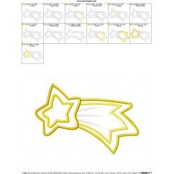Christmas Star Applique Design Pattern-2