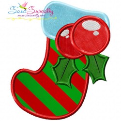 Christmas Stocking Applique Design Pattern-1