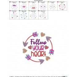 Follow Your Heart Embroidery Design Pattern-2