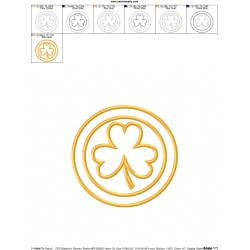 St.Patrick's Day Coin Applique Design Pattern-2