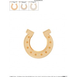 St.Patrick's Day Horseshoe Embroidery Design Pattern-2