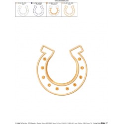 St.Patrick's Day Horseshoe Applique Design Pattern-2