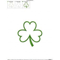 St.Patrick's Day Shamrock Applique Design Pattern-2