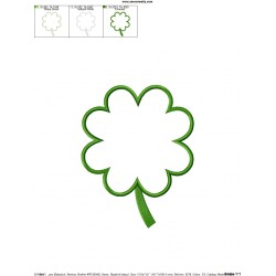 St.Patrick's Day Clover Applique Design Pattern-2