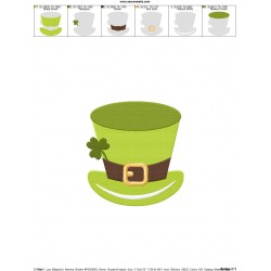St-Patrick's Day Hat Embroidery Design Pattern-2