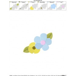 Spring Flowers-2 Embroidery Design Pattern-2