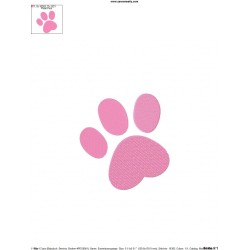Easter Bunny Paw Print Embroidery Design Pattern-2