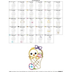 Easter Chick Basket Applique Design Pattern-2