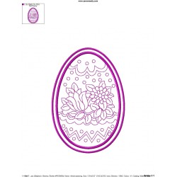 Bean Stitch Artistic Easter Egg Embroidery Design-10-2